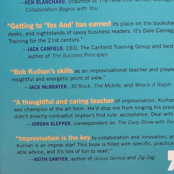 Getting to Yes And The Art of Business Improv by Bob Kulhan w/Chuck Crisafulli - Picture 11 of 16